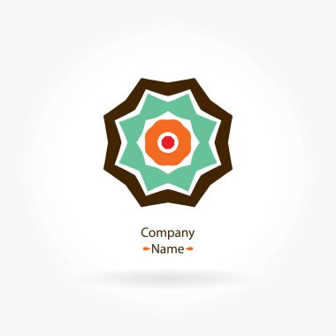 Vintage güzel dairesel logo