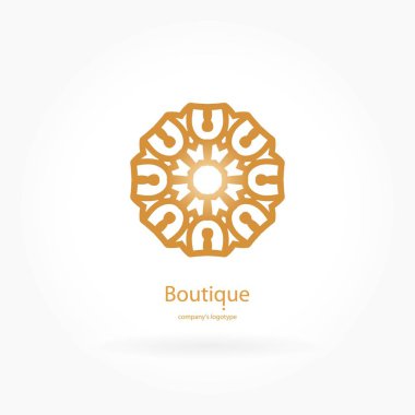  Bir çiçek şeklinde logo 