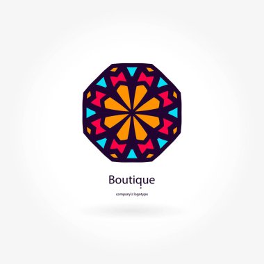 Vintage güzel dairesel logo