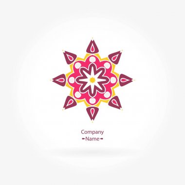 Vintage güzel dairesel logo