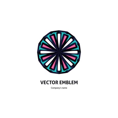 Vintage güzel dairesel logo