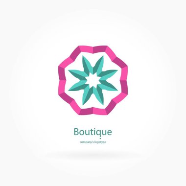 Vintage güzel dairesel logo