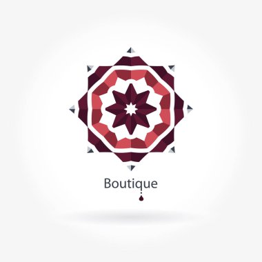 Vintage güzel dairesel logo