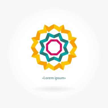 Vintage güzel dairesel logo