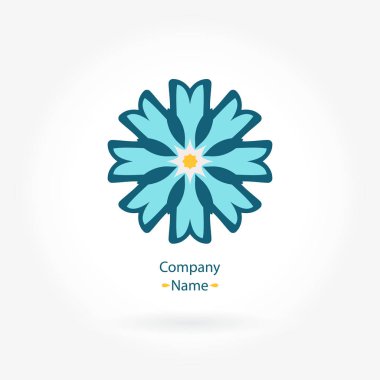 Vintage güzel dairesel logo