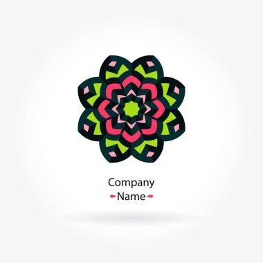 Vintage güzel dairesel logo