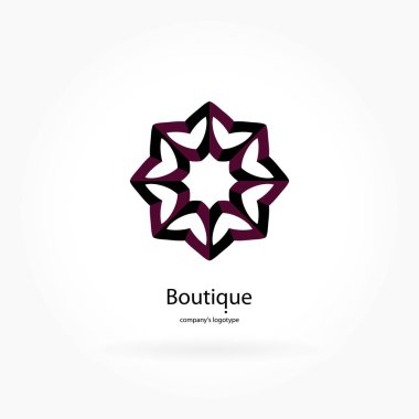 Vintage güzel dairesel logo