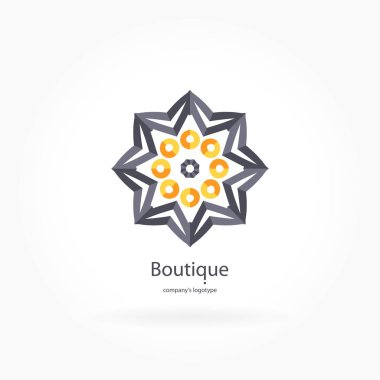 Vintage güzel dairesel logo