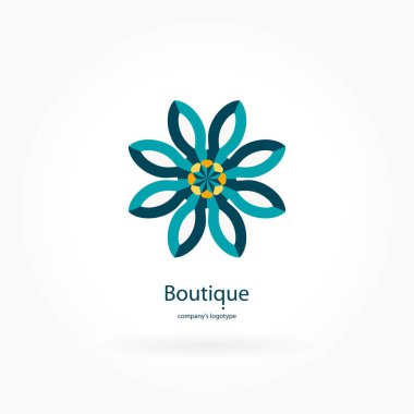 Vintage güzel dairesel logo