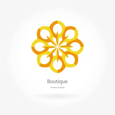 Vintage güzel dairesel logo