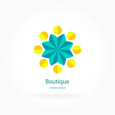 Vintage güzel dairesel logo