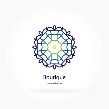 Vintage güzel dairesel logo