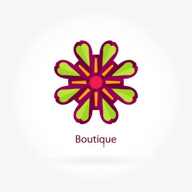 Vintage güzel dairesel logo