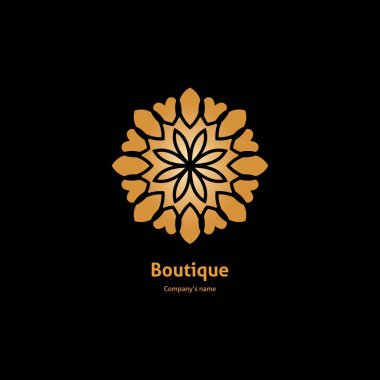  Bir çiçek şeklinde logo 