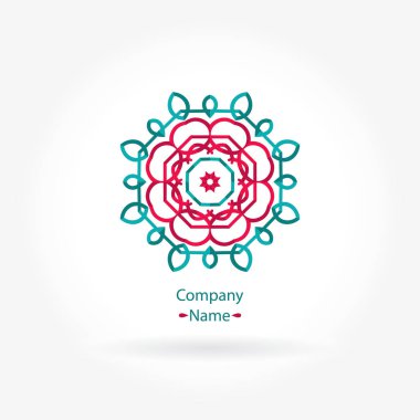Vintage güzel dairesel logo