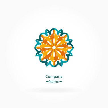 Vintage güzel dairesel logo