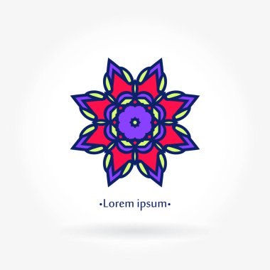 Vintage güzel dairesel logo