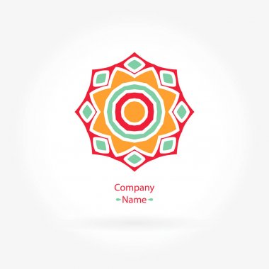 Vintage güzel dairesel logo