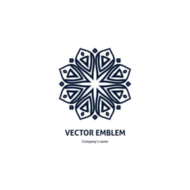 Vintage güzel dairesel logo