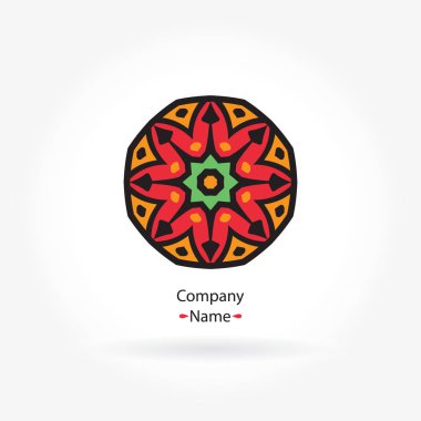 Vintage güzel dairesel logo