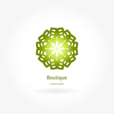 Vintage güzel dairesel logo