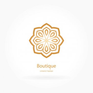  Bir çiçek şeklinde logo 