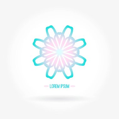 Vintage güzel dairesel logo