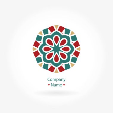 Vintage güzel dairesel logo