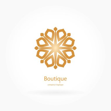  Bir çiçek şeklinde logo 