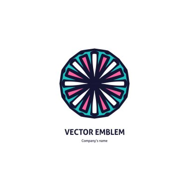 Vintage güzel dairesel logo