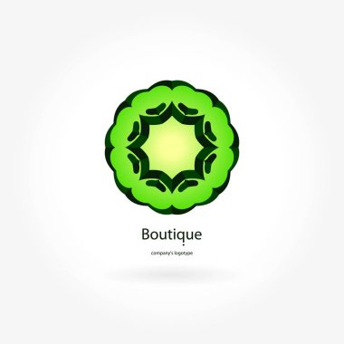 Vintage güzel dairesel logo