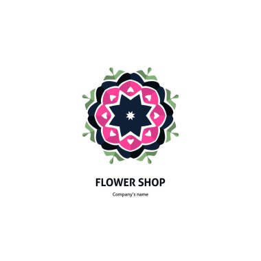 Vintage güzel dairesel logo