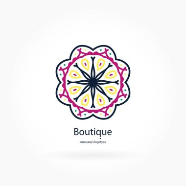 Vintage güzel dairesel logo