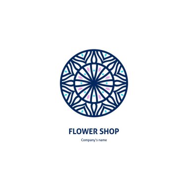 Vintage güzel dairesel logo