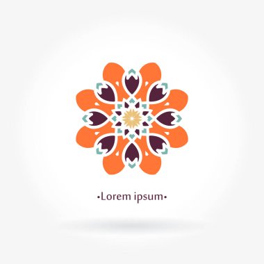 Vintage güzel dairesel logo