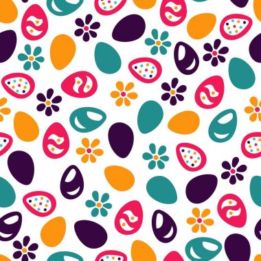 Paskalya için seamless parlak modeli. 