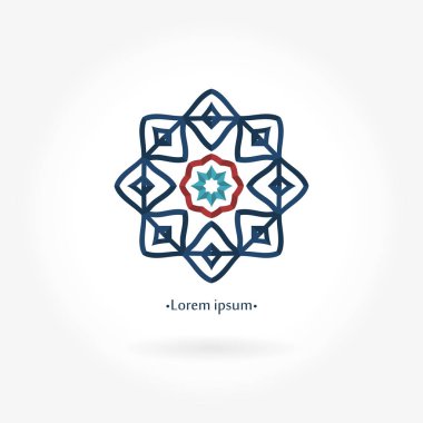 Vintage güzel dairesel logo