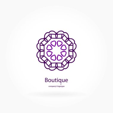 Vintage güzel dairesel logo