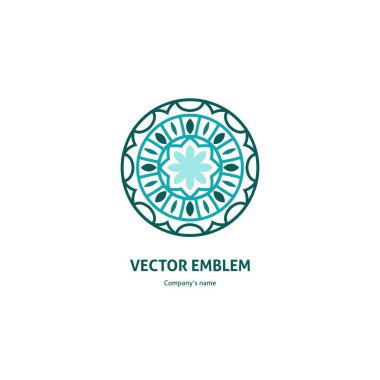 Vintage güzel dairesel logo