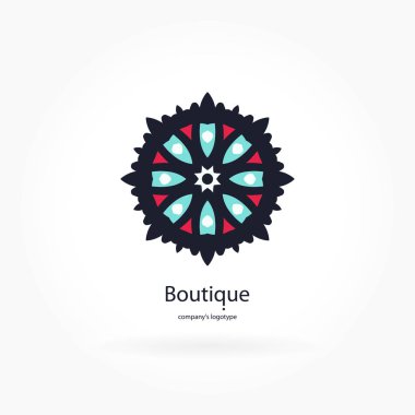 Vintage güzel dairesel logo