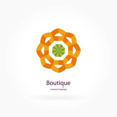 Vintage güzel dairesel logo