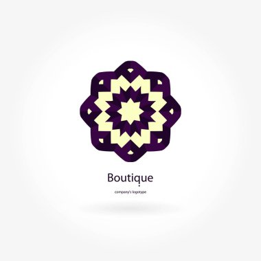 Vintage güzel dairesel logo