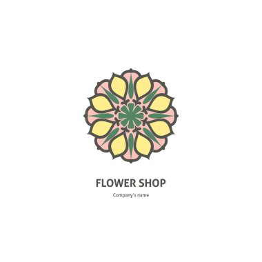 Vintage güzel dairesel logo