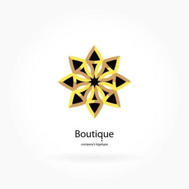 Vintage güzel dairesel logo