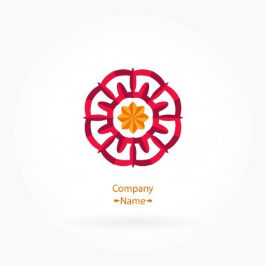 Vintage güzel dairesel logo