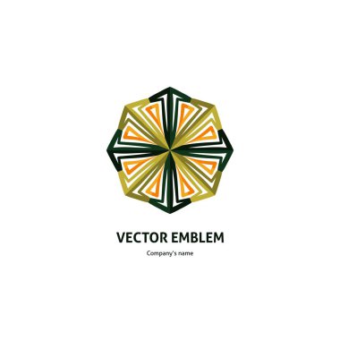 Vintage güzel dairesel logo