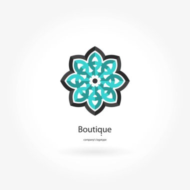 Vintage güzel dairesel logo