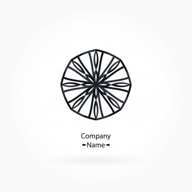 Vintage güzel dairesel logo