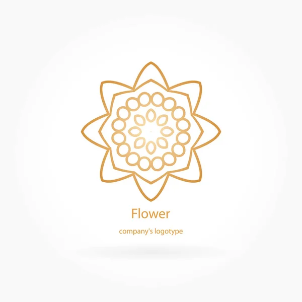 Logotype en forme de fleur — Image vectorielle