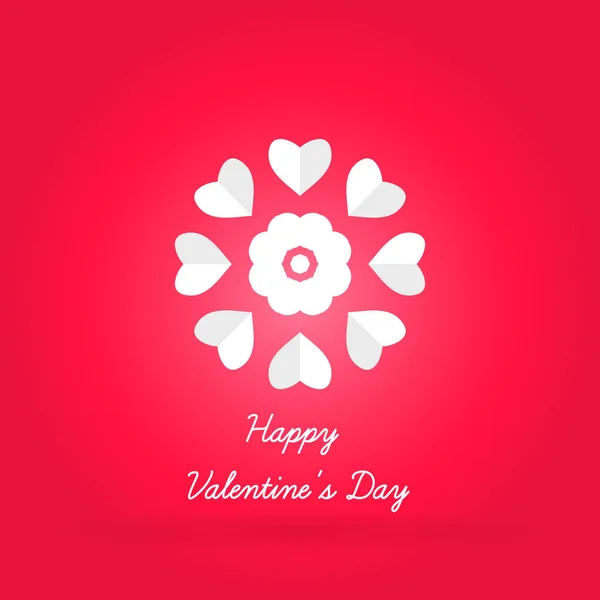 Valentine's Day. Greeting card — Stock Vector